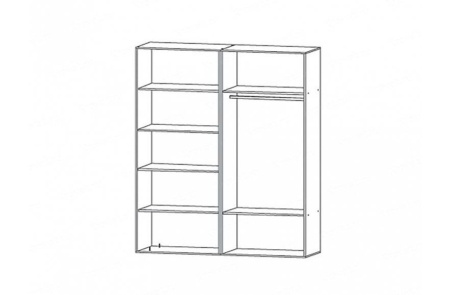 Спальный Гарнитур Каролина-2 Венге/Ясень Шимо Светлый