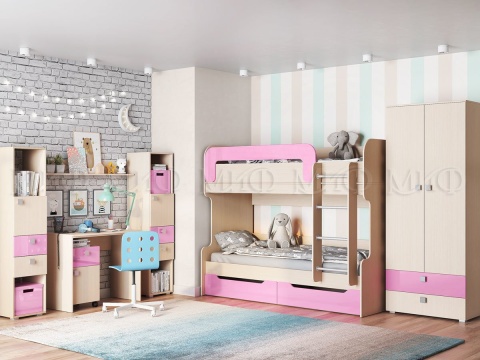 Детския Гарнитур Юниор-1 Вариант №2/Разные Цвета