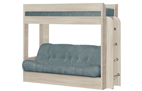 Диван-Кровать Fashion Двухъярусная с Матрасом/Разные Цвета Ш-2090 х  Г-860- х 1730 мм